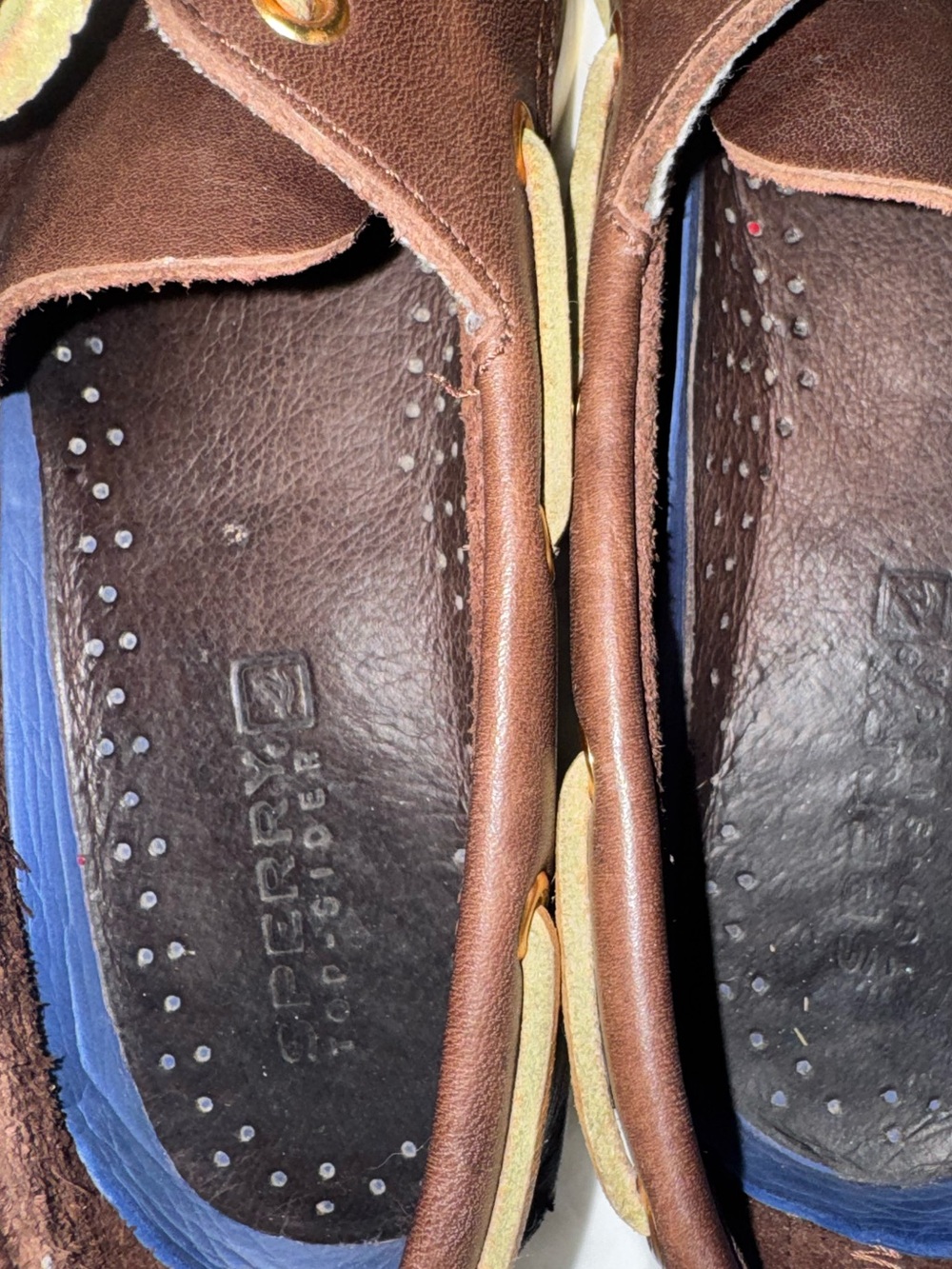 Sperry Top-Sider Authentic Original 2-Eye Boat Shoes Sz 7 Brown - Picture 6 of 15